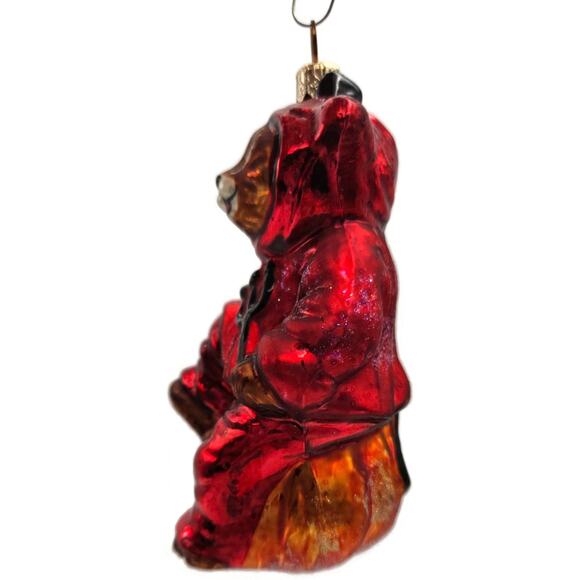 Christopher Radko You Little Devil Bear Pumpkin Halloween Christmas Ornament - Picture 10 of 13